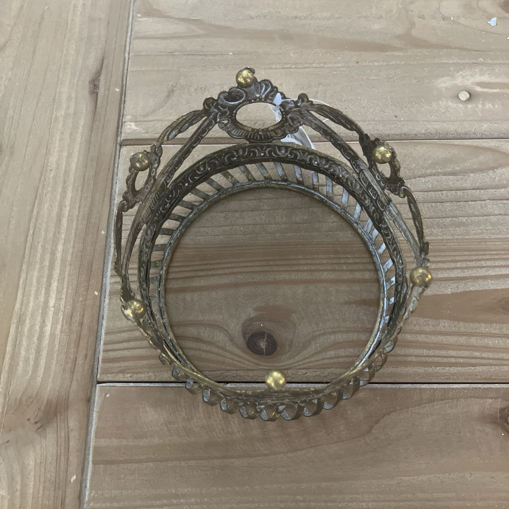 Curved Gold Metal Crown