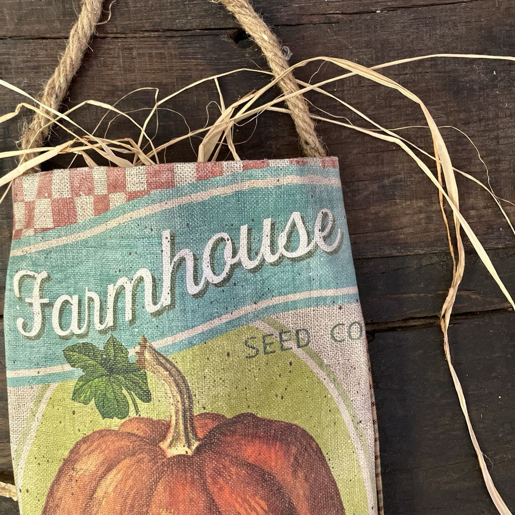 Handmade Hanging Pumpkin Seed Pouch