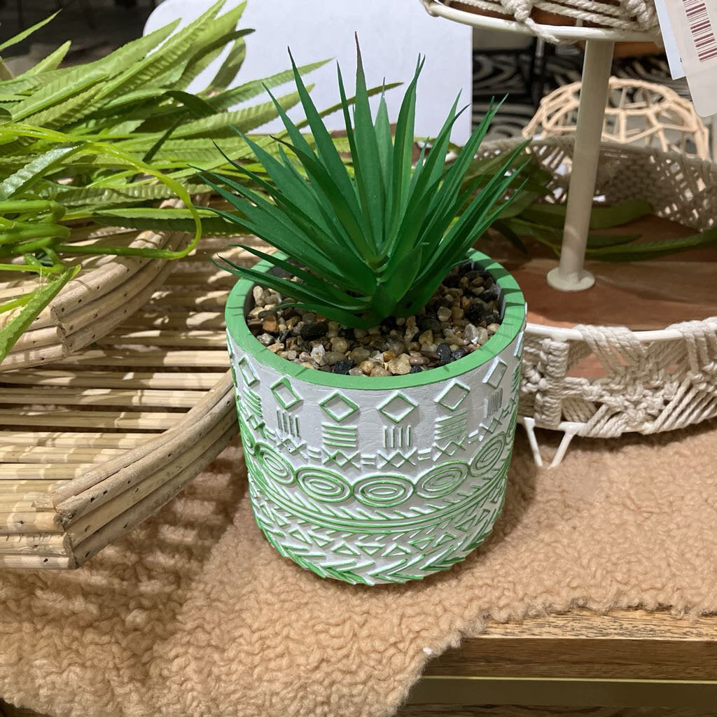 Faux Plant in Decorative Pot