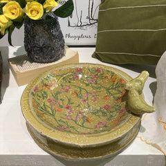 Vintage Ceramic Bird Bath