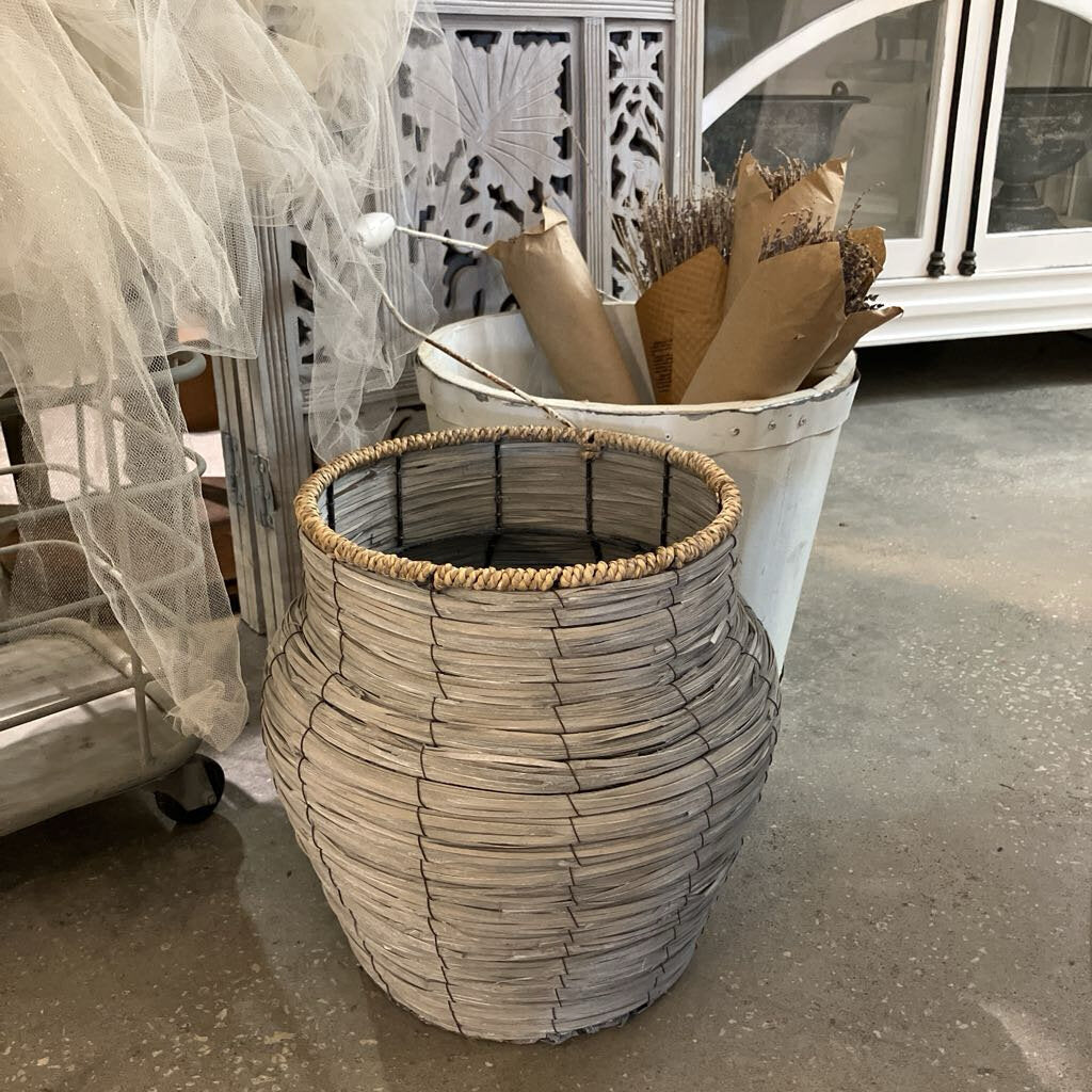 Gray Woven Basket