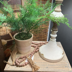 Faux Plant Decor With Ceramic Pot