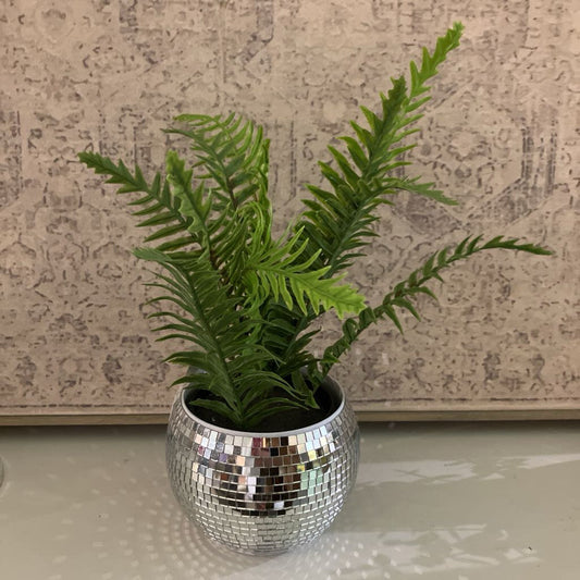 disco ball planter