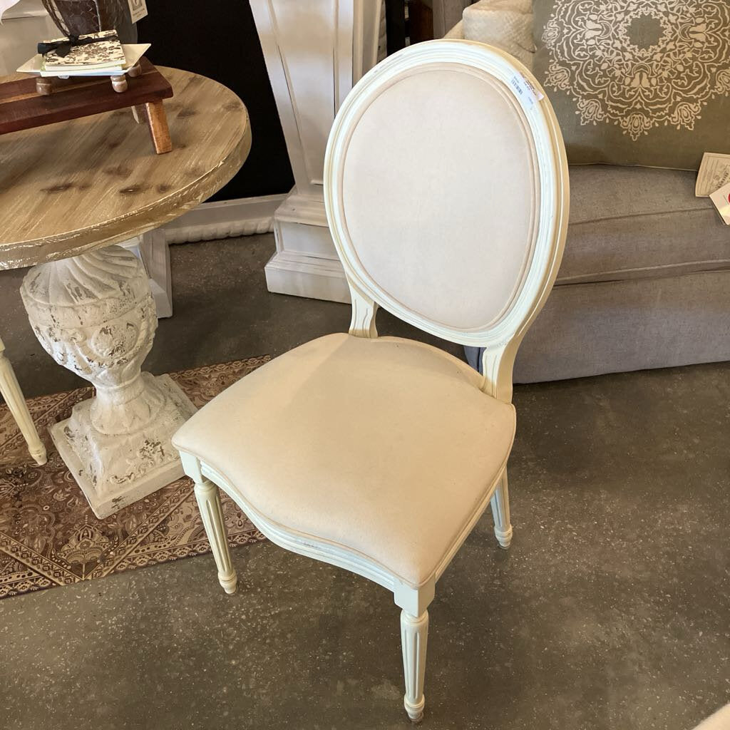 French Chair White Linen