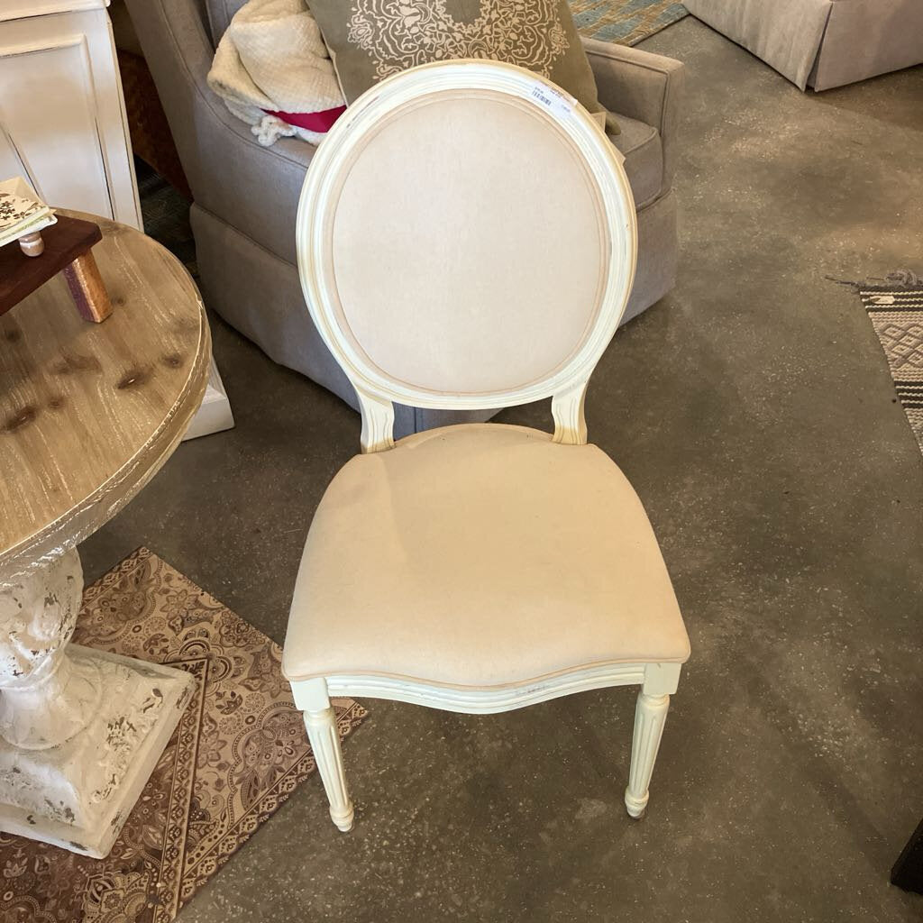 French Chair White Linen