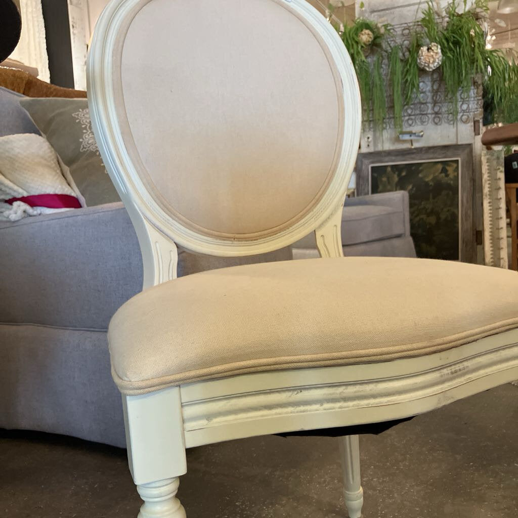 French Chair White Linen