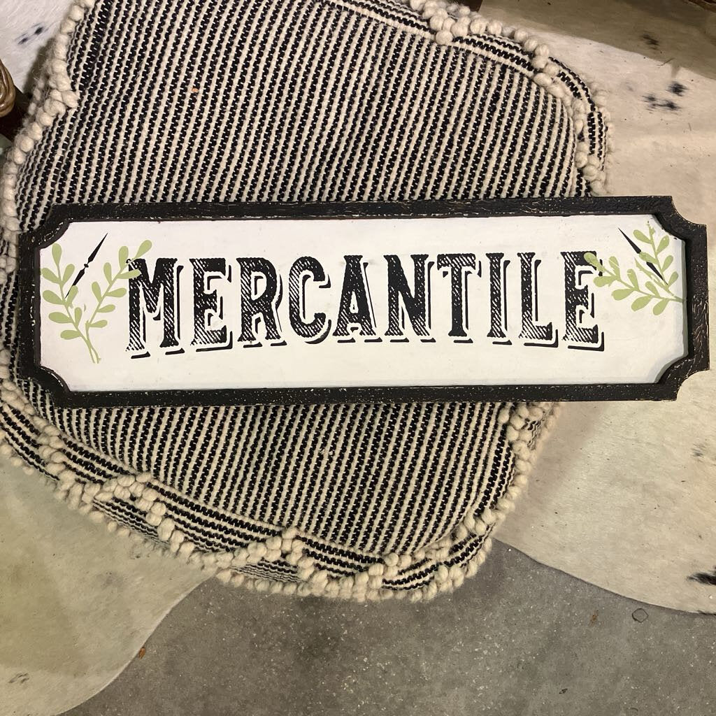 Mercantile Sign Decor