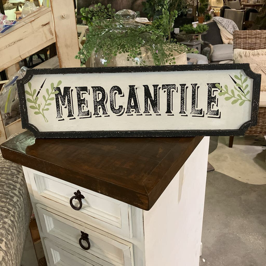 Mercantile Sign Decor