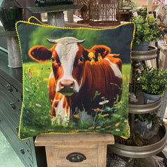 Cows in a Field Pillow