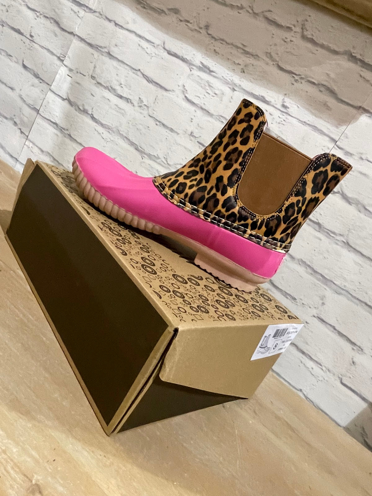Pink Cheetah Boots